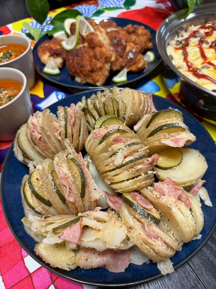 ハッセルバックポテト　